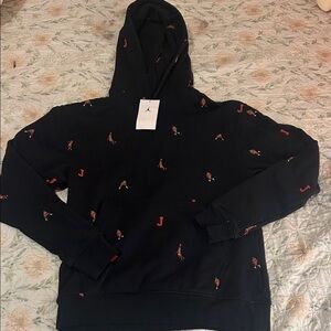 Jordan Black Sweater with Red Details